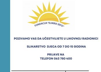 Fondacija “Elmira Sefo” organizuje boje ljeta na obalama Stoca: Likovna radionica u prirodi za djecu