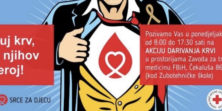 “Srce za djecu”: Svaki darovani mililitar krvi može biti odlučujući za djece oboljelu od raka