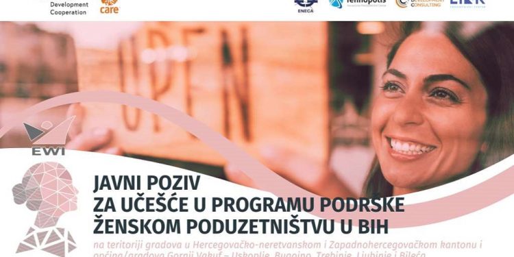 Otvoren javni poziv za učešće u programu podrške ženskom poduzetništvu u BiH