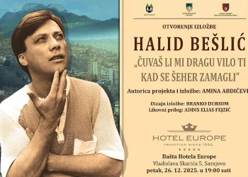 Otvorenje izložbe o Halidu Bešliću 26. decembra u bašti hotela Europe u Sarajevu