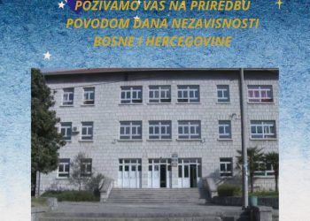 Prva osnovna škola Stolac organizuje priredbu povodom Dana nezavisnosti Bosne i Hercegovine