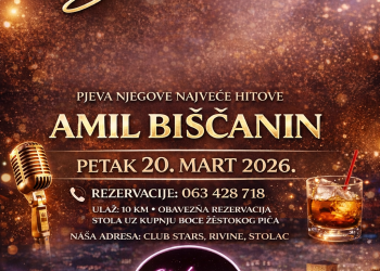 MUZIKA UŽIVO PONOVO U STOCU: VEČER POSVEĆENA HALIDU BEŠLIĆU U CLUBU STARS RIVINE