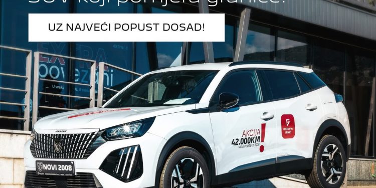 VELIKA PONUDA Hercegovinapromet: Peugeot 2008 ODMAH DOSTUPAN