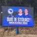 Bilbord  na ulazu u Stolac: Ponosni na Harisa i Nikolu