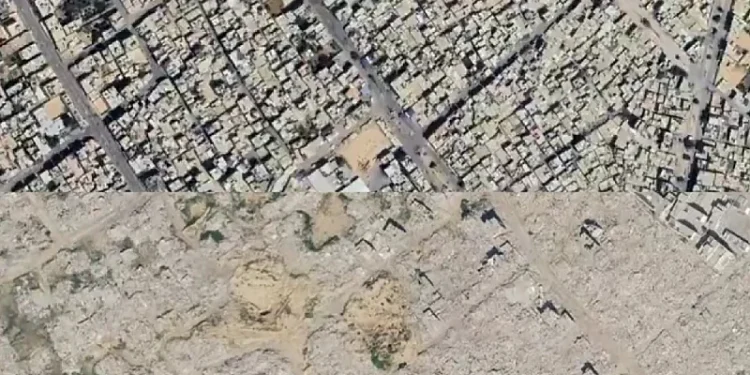Razaranje Gaze: Izraelska bombardovanja su od četvrti Al‑Shabura napravila gomilu ruševina