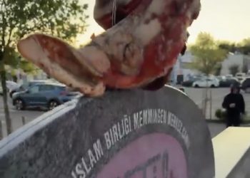 Oskrnavljena džamija u Memmingenu: Vandali na kapiju postavili glavu svinje, na zidove bacali balone napunjene krvlju
