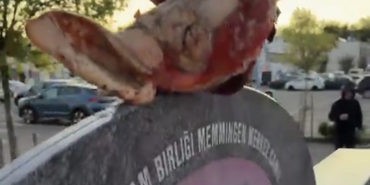 Oskrnavljena džamija u Memmingenu: Vandali na kapiju postavili glavu svinje, na zidove bacali balone napunjene krvlju