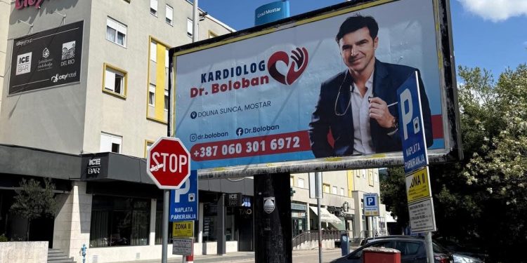 Novi bilbordi u Mostaru: Internističko-kardiološka ordinacija Dr. Boloban još bliže pacijentima