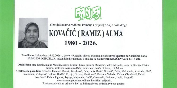 Dubrave i Stolac tuguju: Preminula Alma Kovačić, djevojka čija je hrabrost inspirisala mnoge