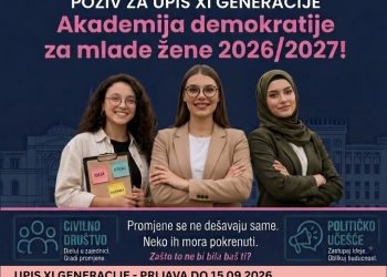 Otvorene prijave za XI generaciju Akademije demokratije za mlade žene