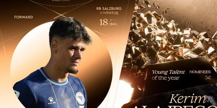 Najveće priznanje: Kerim Alajbegović u izboru Zlatne lopte za najboljeg mladog igrača svijeta